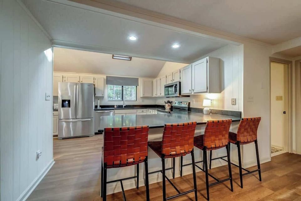 Kitchen breakfast bar!  Please note refrigerator was recently replaced and new one does not have an ice maker. Please plan accordingly. Thank you!
