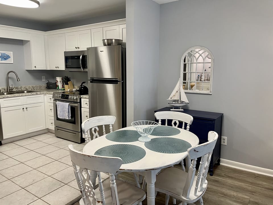 A great place for meals or family game night. 