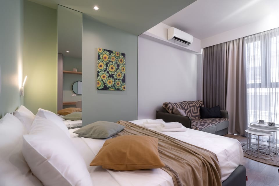 Hypo-allergenic bedding, individually decorated, individually furnished