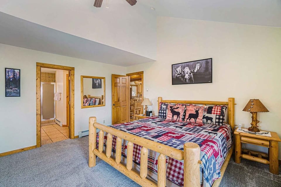 The Antler Room has it's own full bathroom (shower, jetted tub, and closet).