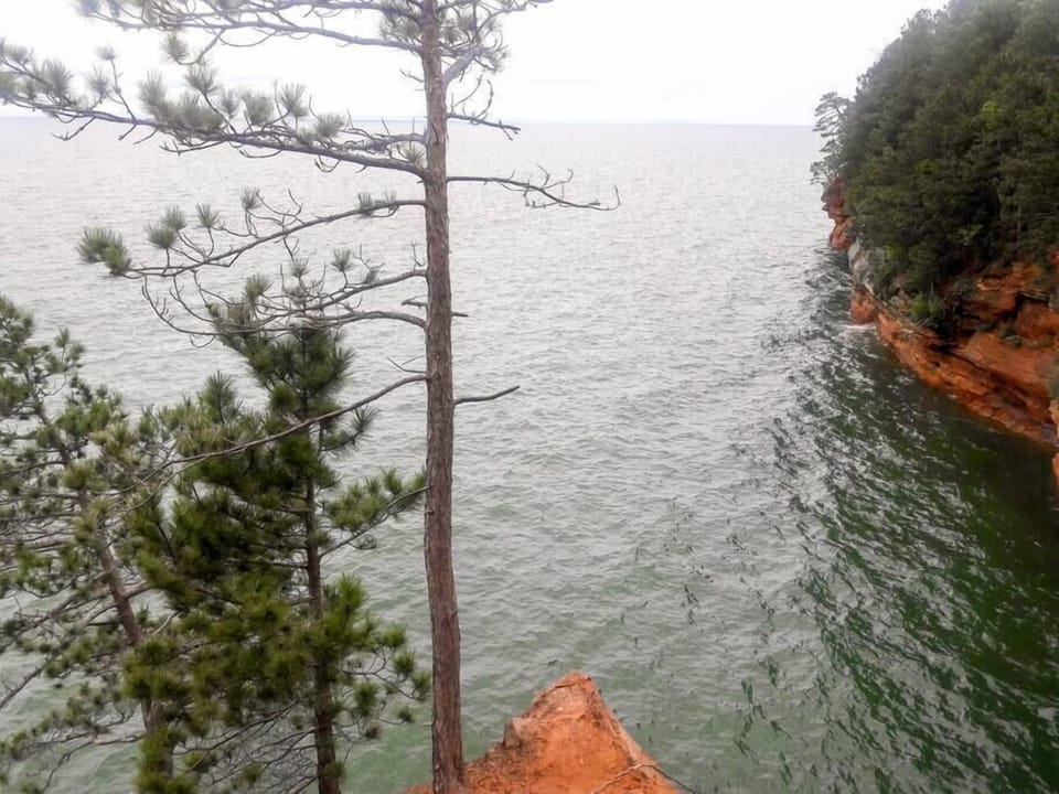 Nearby hike above the sea caves on Lake Superior (3)