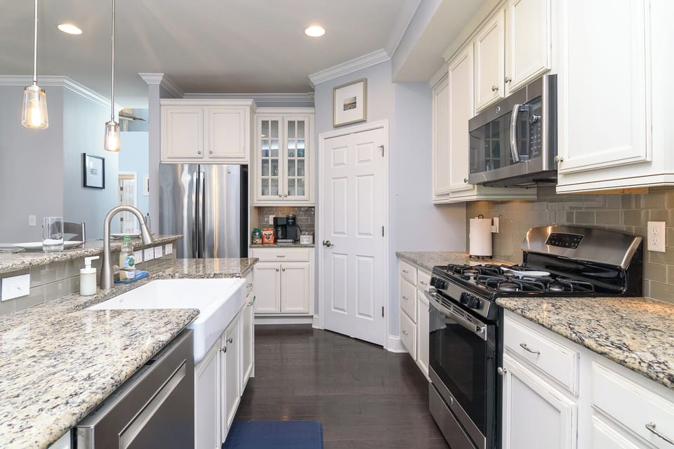 The fridge includes a filter water bottle filler inside. 