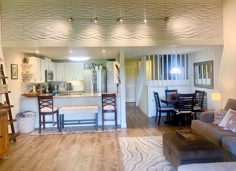 Open concept main area.