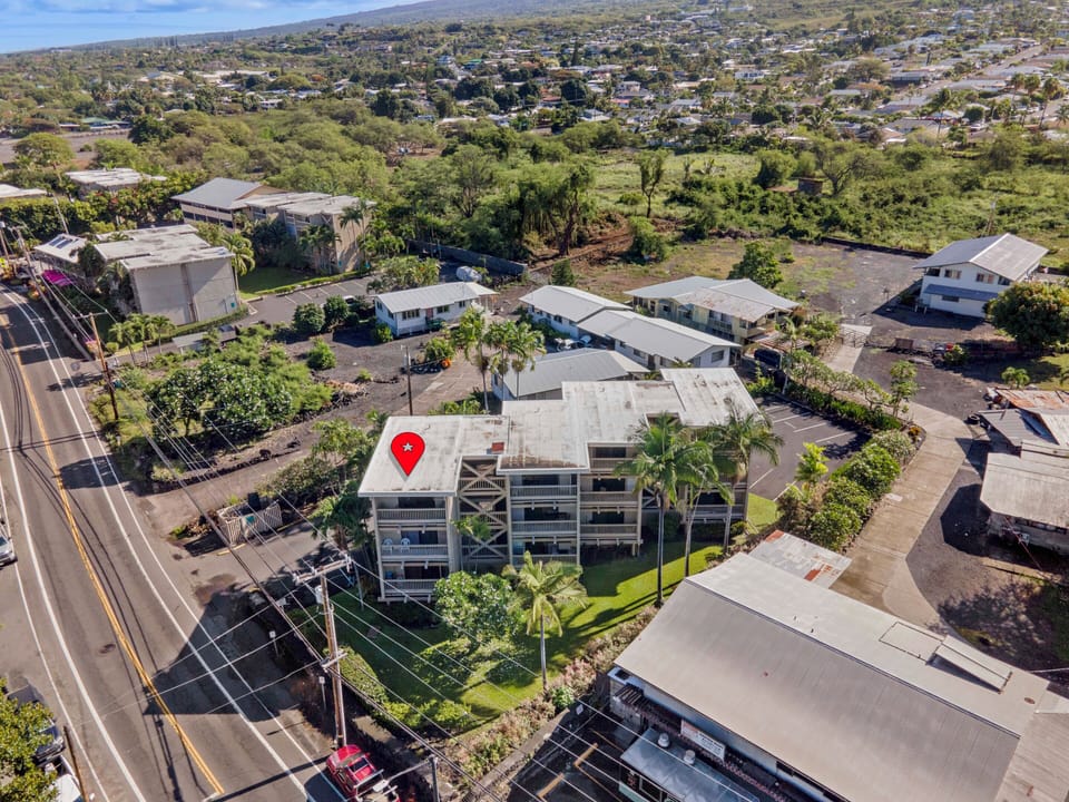 Above street view of property