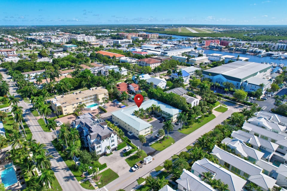 A View North Towards 5th Ave S and the Naples Airport