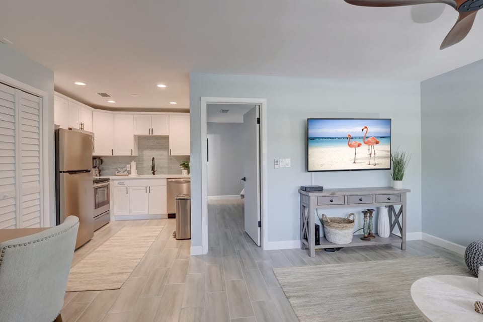 Just to the Right of the Dining Set is the Family Room