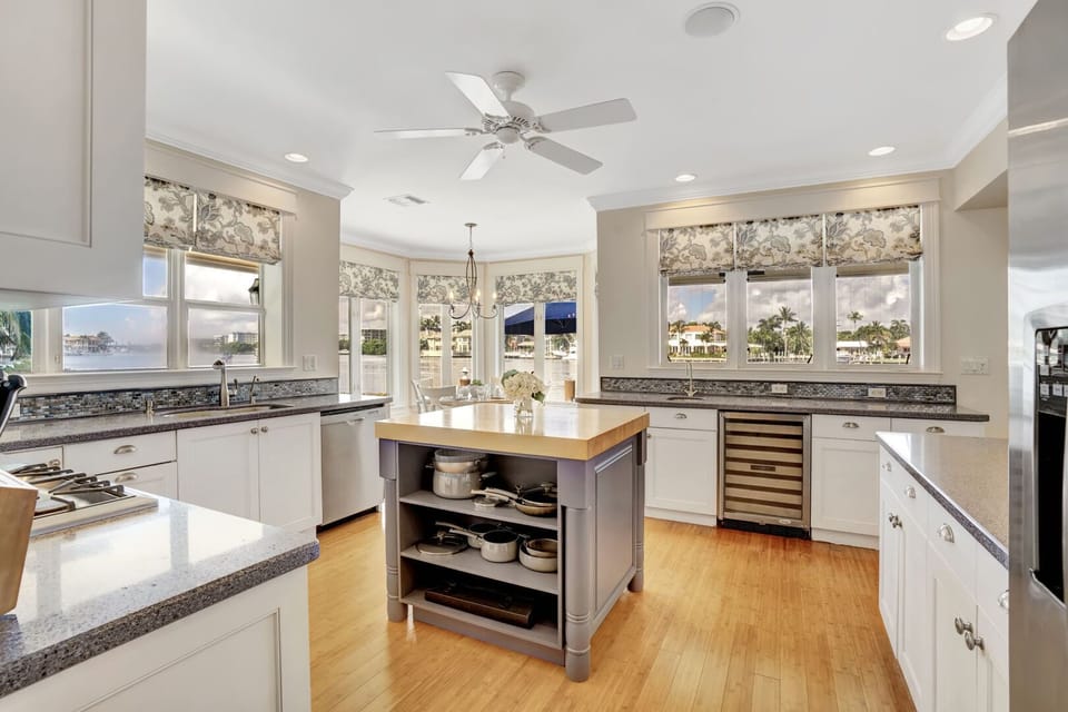 Kitchen is immaculately clean for your arrival
