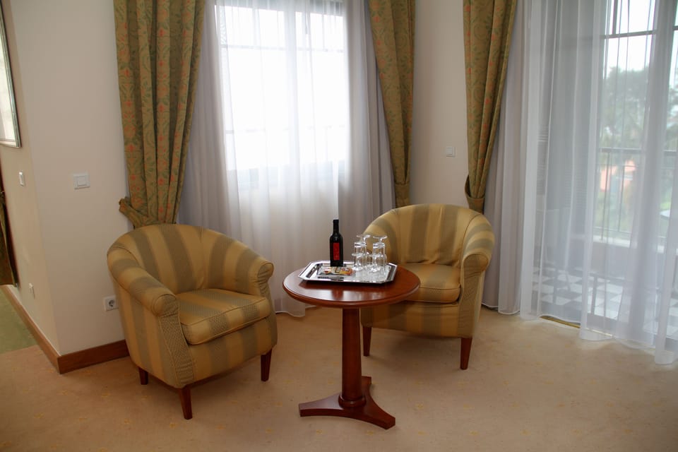 Minibar, in-room safe, free internet