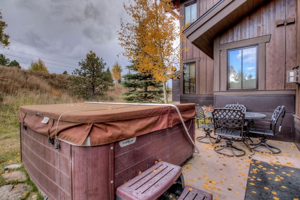 Off of the primary bedroom you can enjoy the private hot tub