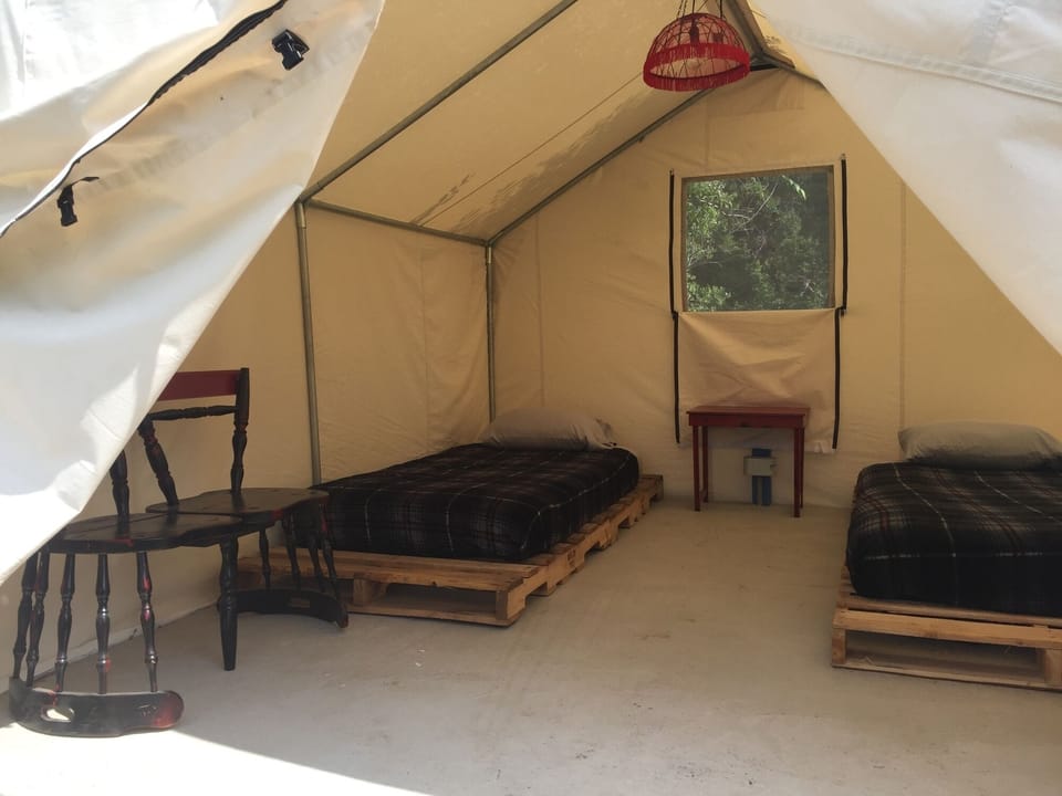 Glamping tent
