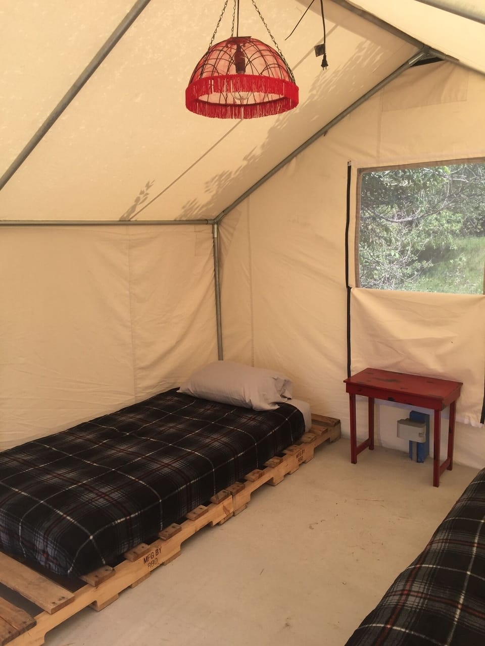 Two twin beds