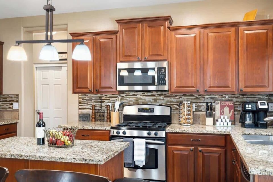 Your home away from home. Our kitchen is fully loaded just like your own kitchen!