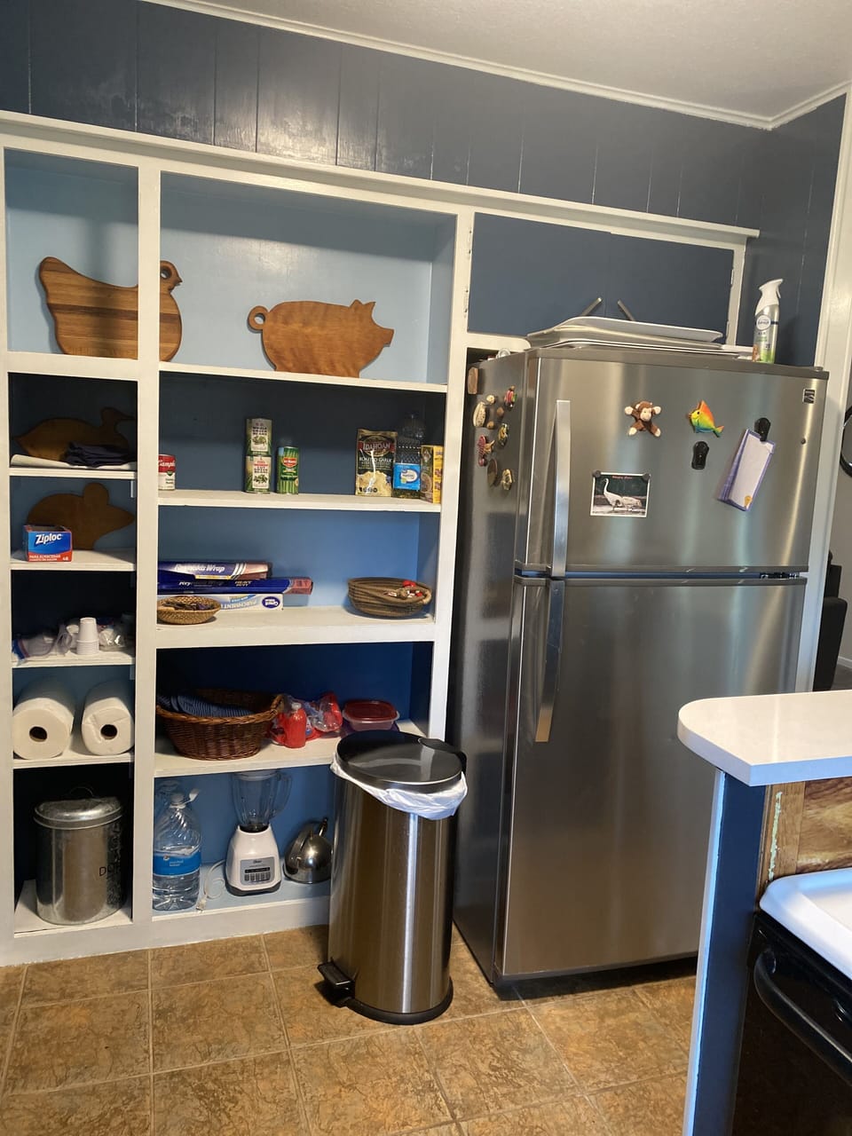 Kitchen Storage and Refrigerator/ Freezer