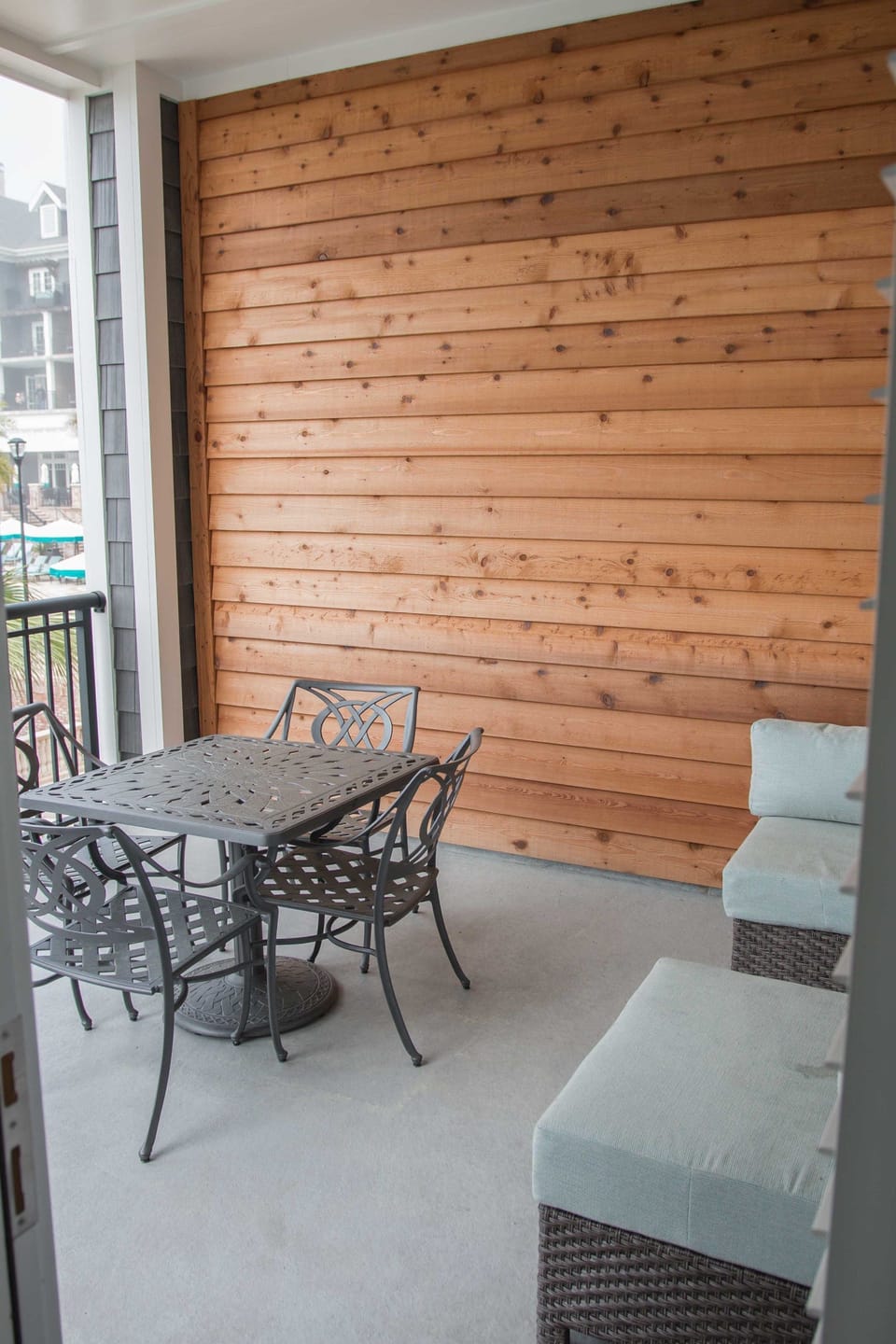 Open the door and step out onto your private balcony!