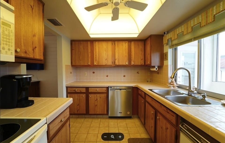 Nicely appointed kitchen with new Dishwasher and new Keurig coffee maker 