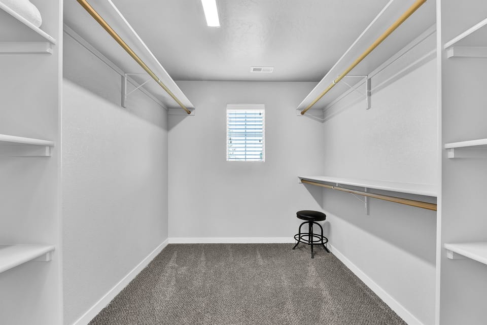 Primary closet