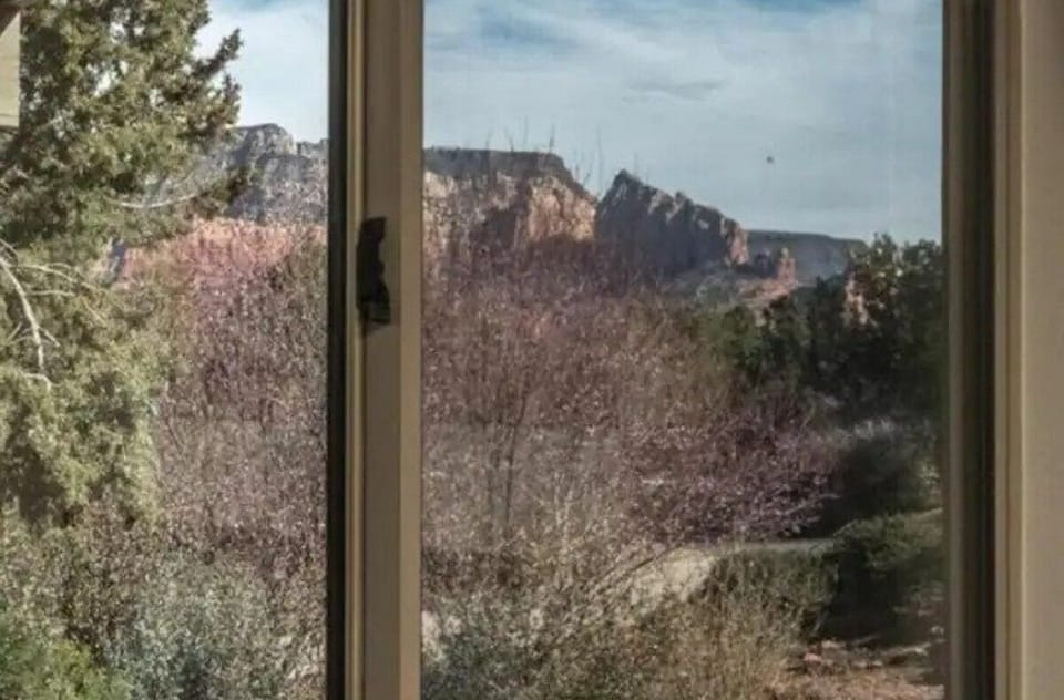 Red rock views from the downstairs bedrooms 