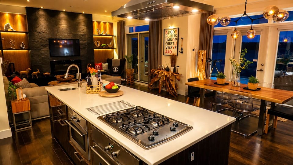 Executive House | Living area | LCD TV, Netflix, heated floors, streaming services
