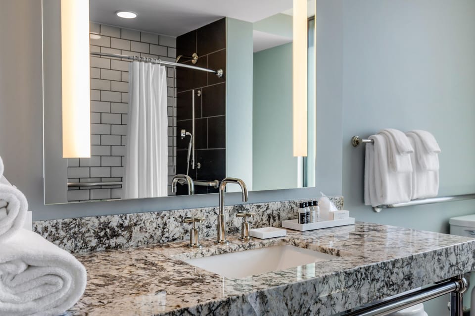 Room, 1 King Bed, Accessible, Non Smoking | Bathroom