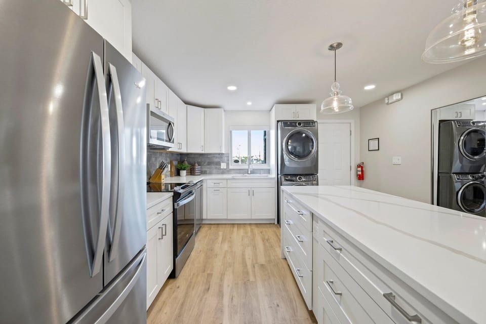 Convenient in-unit washer and dryer for easy and stress-free laundry days