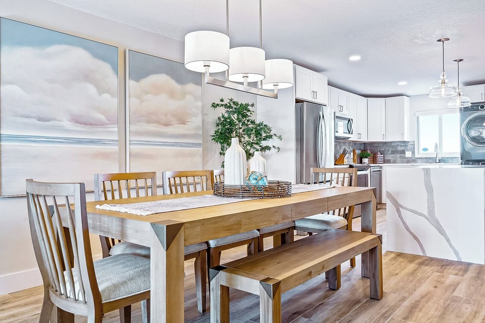 Gather around the dining table for great meals and unforgettable moments