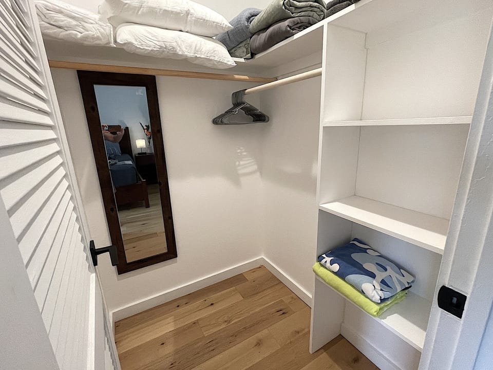 Huge walk-in master suite closet