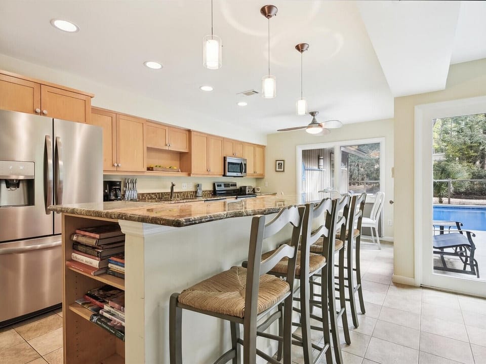 Kitchen with Breakfast Bar at 13 Governors Road