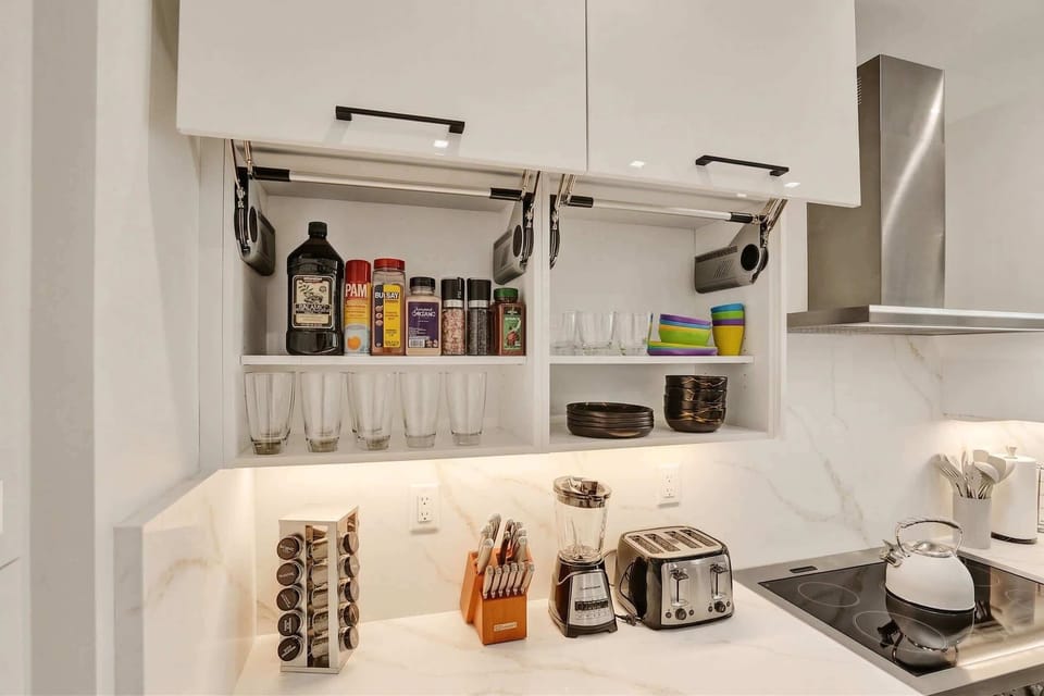 Every detail is thoughtfully curated, with premium cookware, stylish storage, and convenient essentials ready for effortless entertaining.