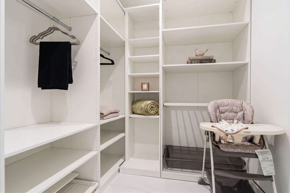 Enjoy generous closet space to unpack with ease, settle in comfortably, and feel at home throughout your stay.