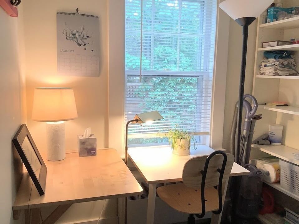 First floor work/desk area