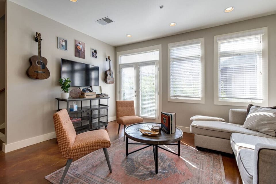 Kick your feet up and relax in the spacious living room