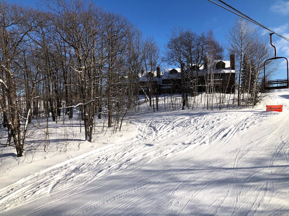 View of the Condo Building from the ski lift