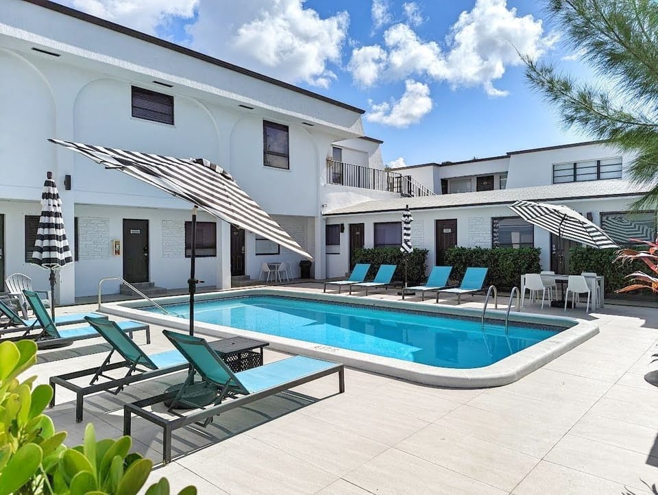 Experience Pier Walk's resort-style heated pool to stay warm this winter!