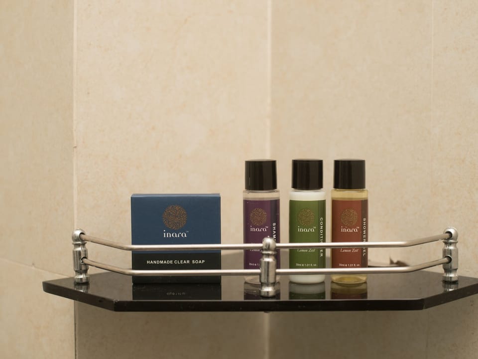 Free toiletries, hair dryer