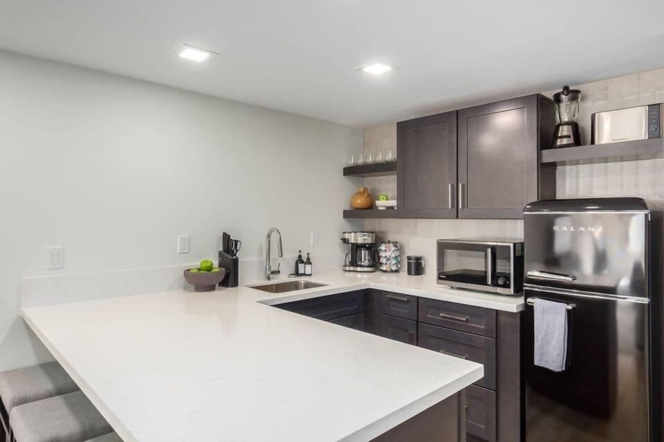 Fridge, Microwave, Coffee Machine