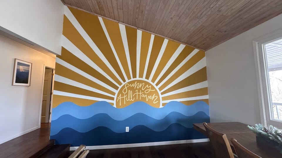 New mural in dining area
