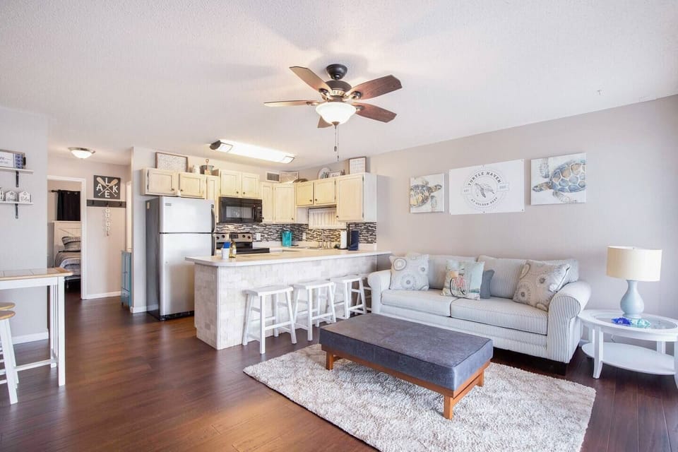 Living Area and Kitchen