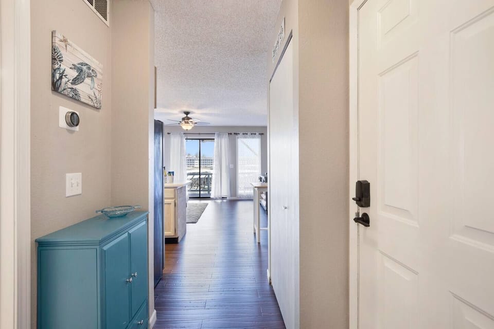 View towards living area from bedroom