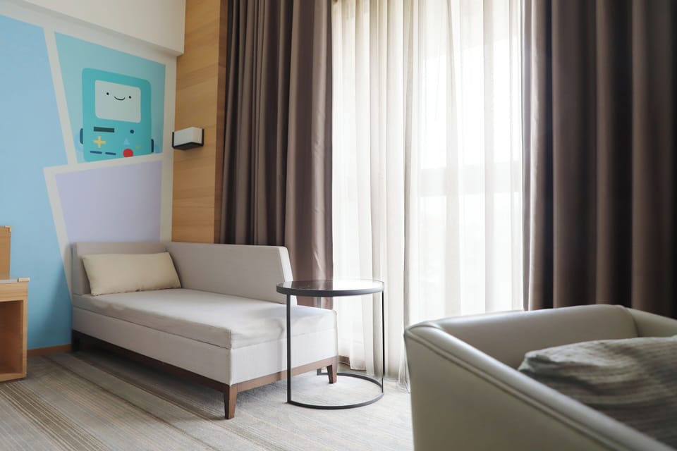 Cartoon Network Comfort King Room | Down comforters, in-room safe, desk, blackout drapes