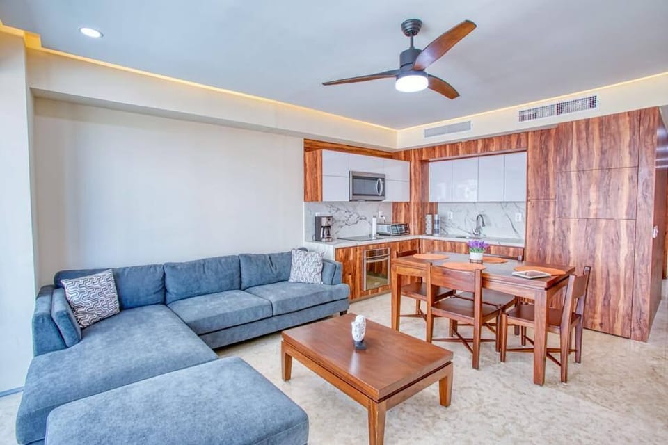 Living room and Kitchen view