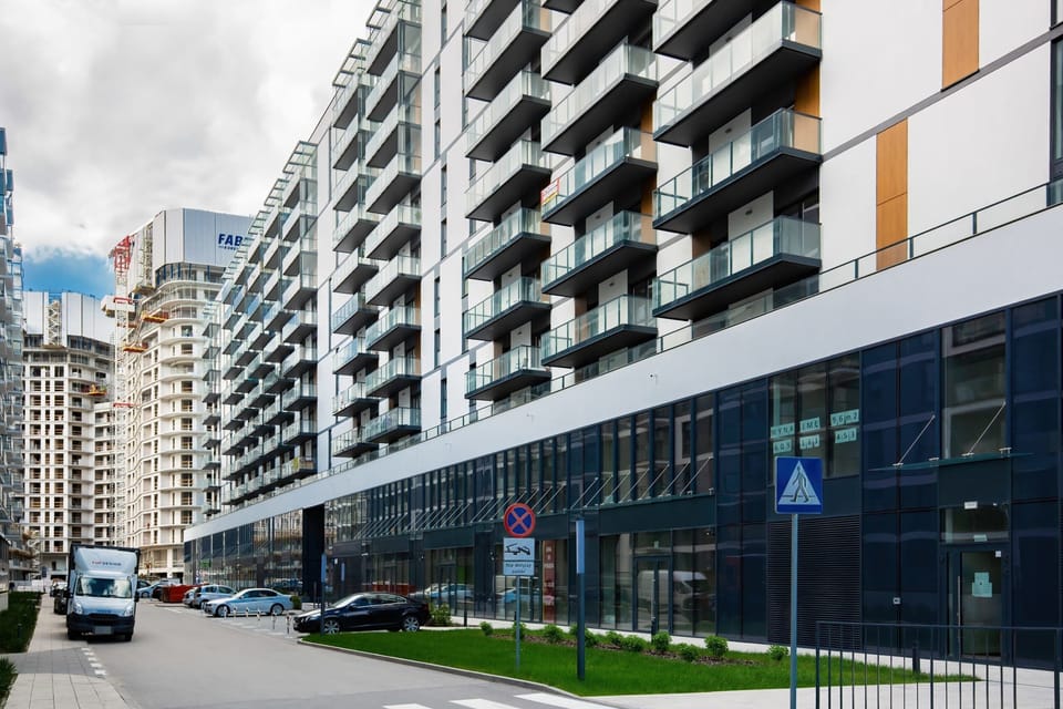 Modern property building. 