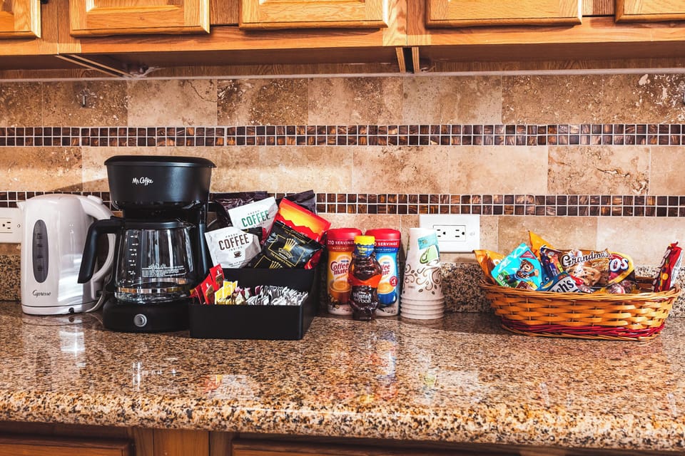 Complimentary snacks and coffee for everyone to enjoy.