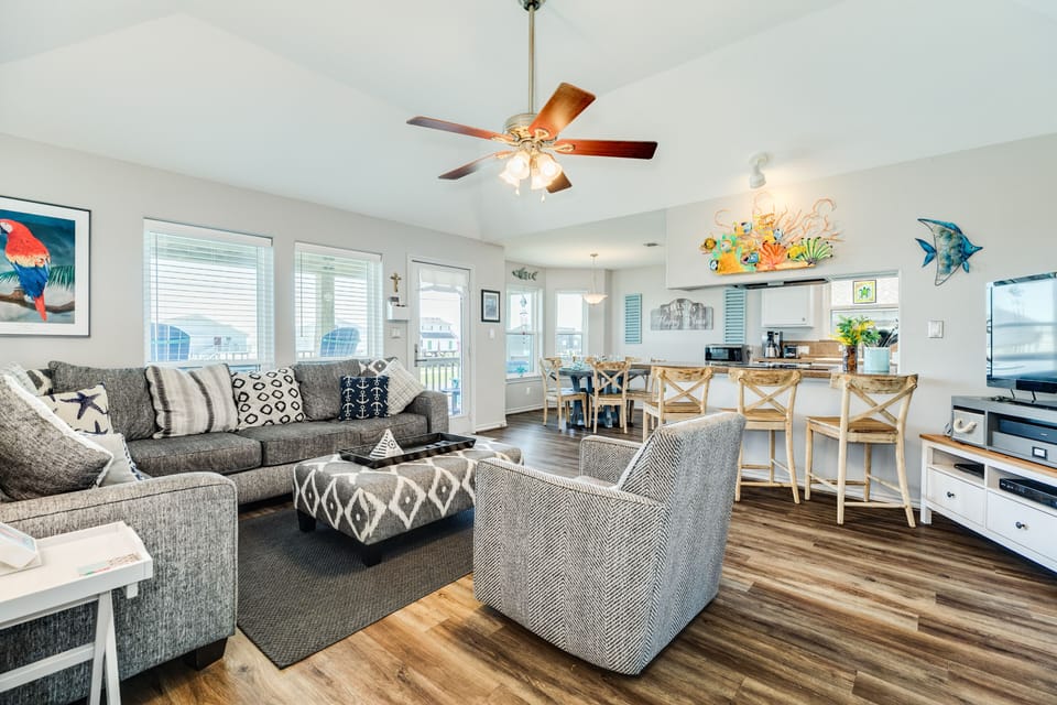 Open living area makes spending time together a breeze