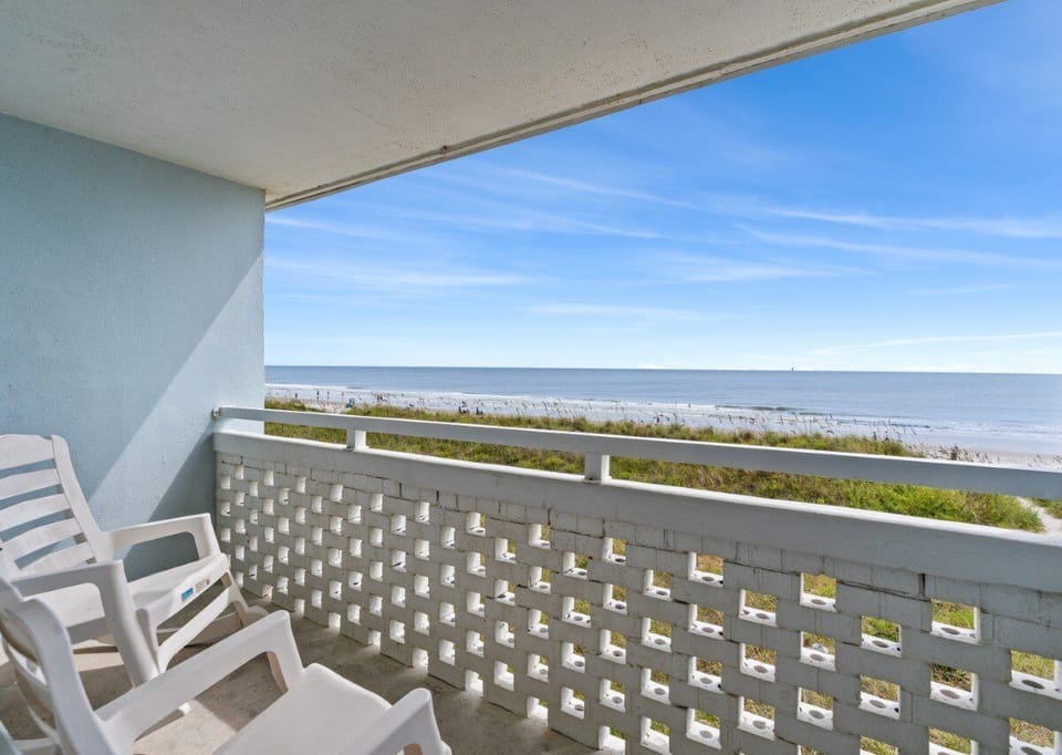 Morning coffee, salty air, and nothing but ocean out front.