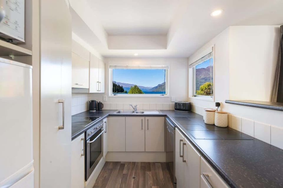 Fully equipped kitchen with complimentary condiments and all the utensils you'll need to cook a great meal.