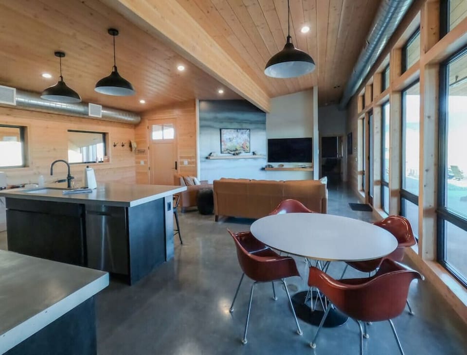 The Bunk House family room!  A cozy space for family and friends.