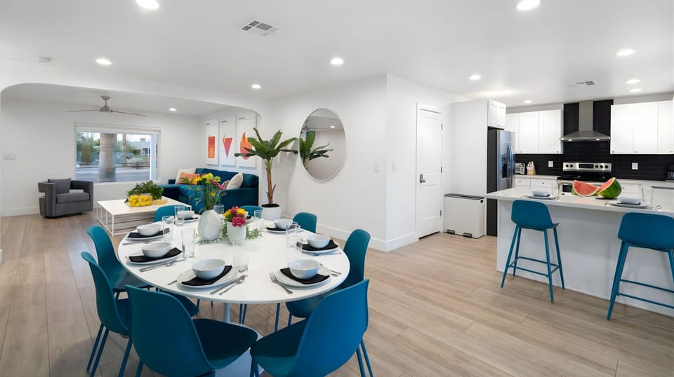 Open floor plan makes it easy for everyone to have fun together