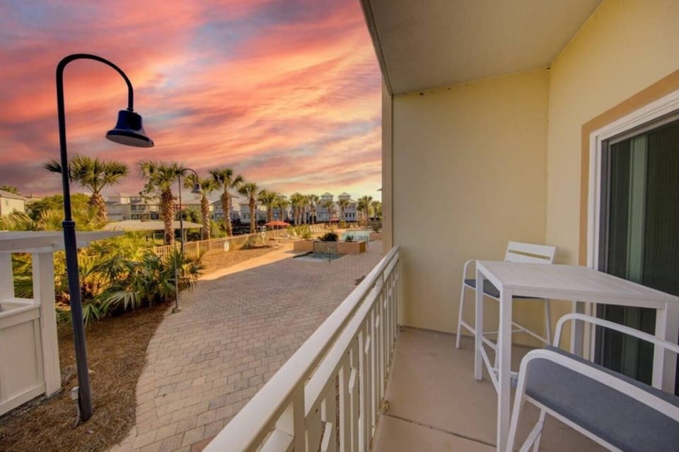Pool & sunset views from 1st floor private patio