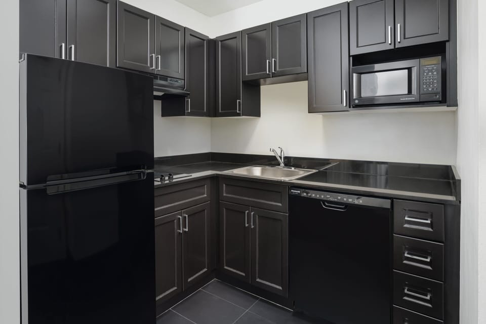 Microwave, coffee/tea maker