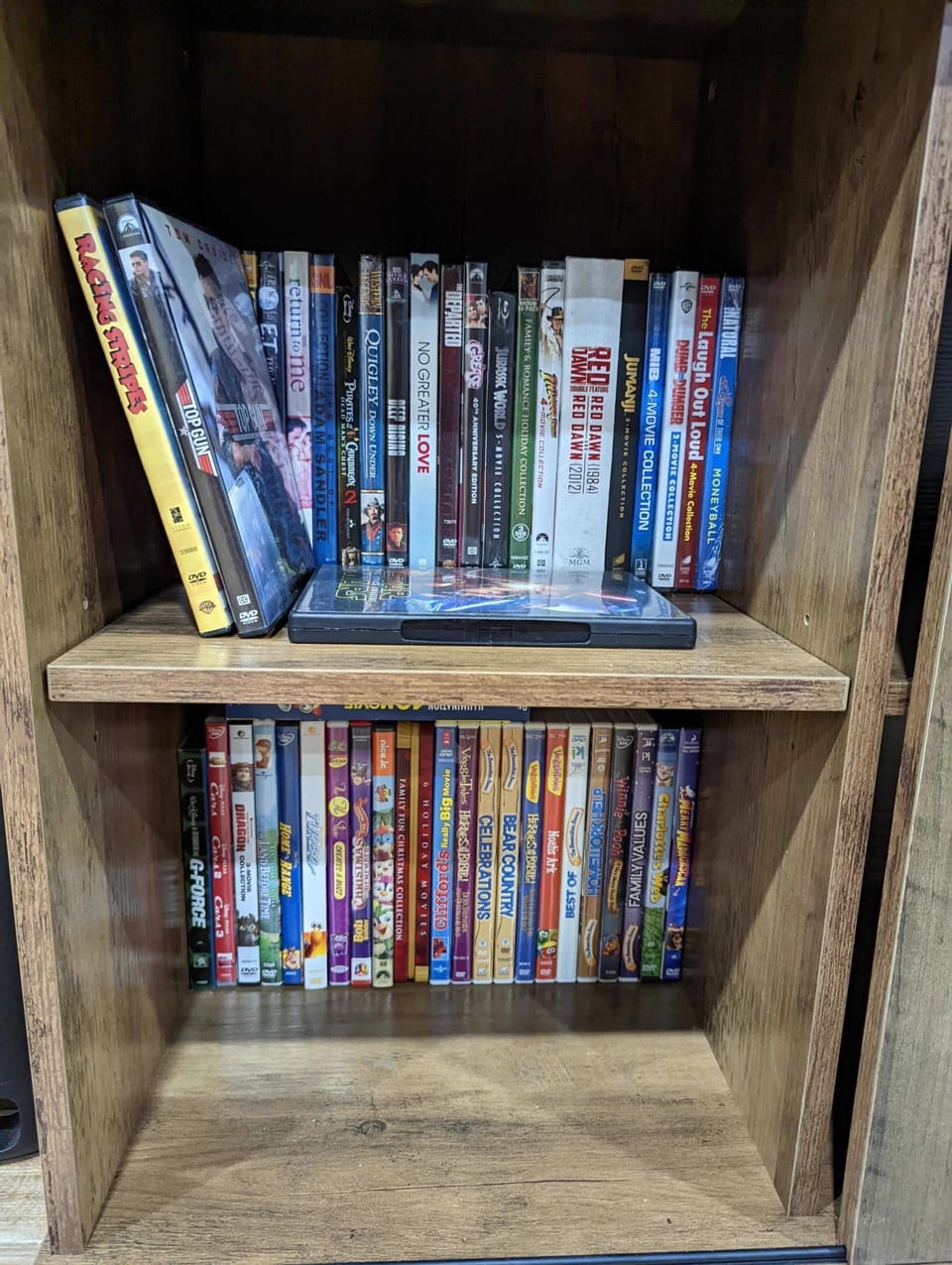 Wide variety of games and DVD's to watch